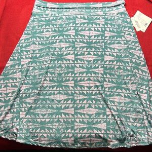 Lularoe Azure Skirt 2xl NWT teal and lavender